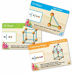 Развивающая игрушка "Погружение в геометрию с карточками"  (114 элементов с карточками)