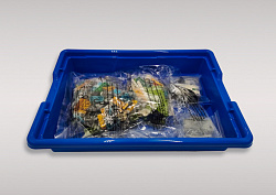 Набор для занятий робототехникой с пластиковым боксом для хранения деталей (45300 home)
