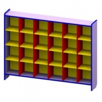ШКАФ НАПОЛЬНЫЙ ДЛЯ ГОРШКОВ, 25 ячеек (размер ячейки 250*250*250)