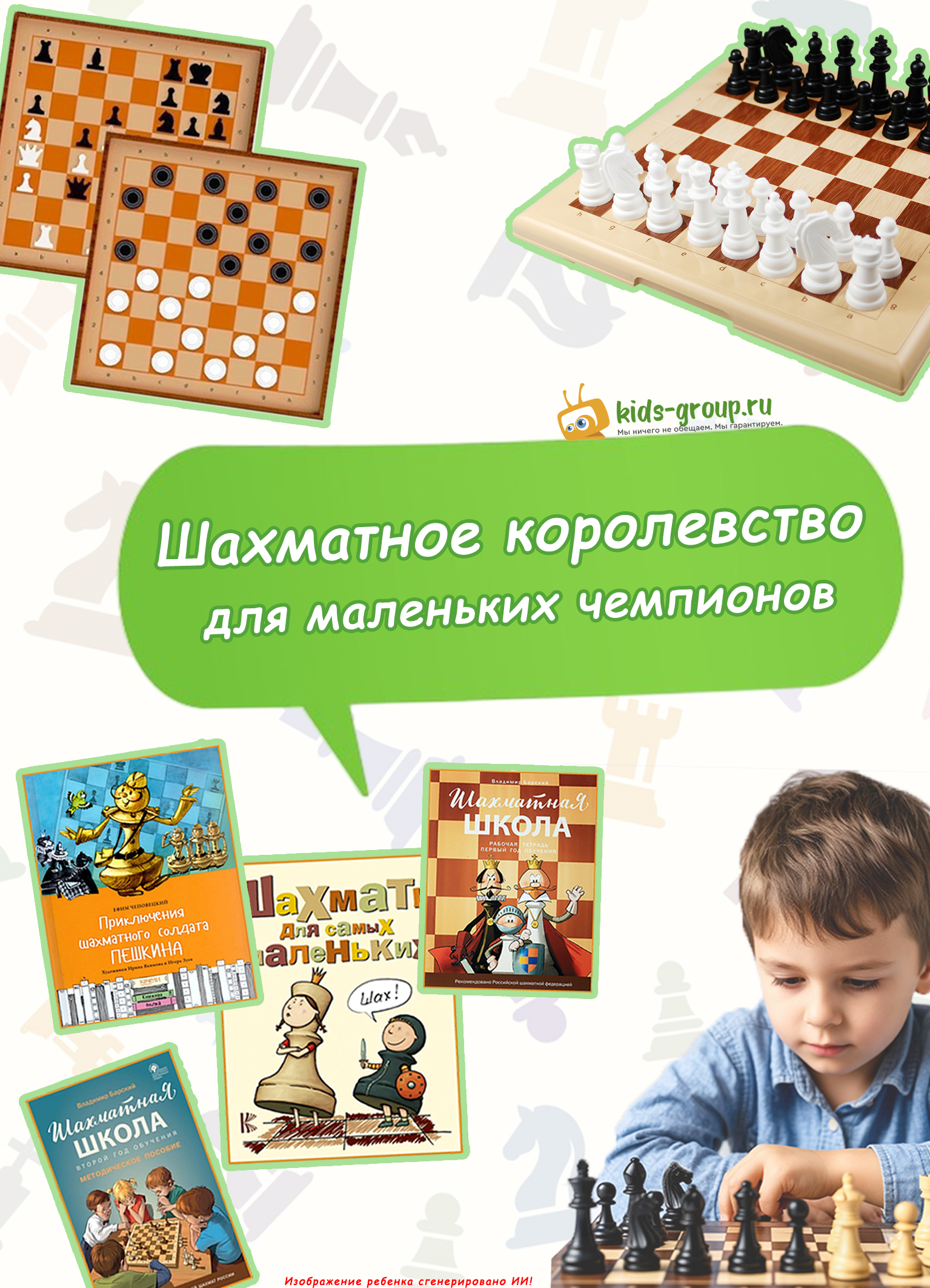 Образовательная шахматная среда, комплексное оснащение для детского сада
