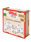 Домино деревянное "Тройное домино" 56 фишек