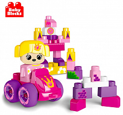 Конструктор пластиковый "Замок принцессы" 40 дет Baby Blocks