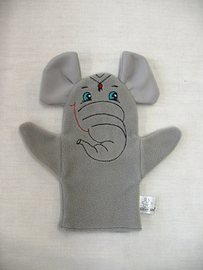 Кукла рукавичка "Слоник"