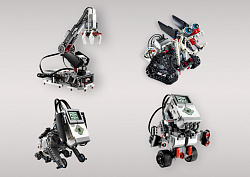 Комплект для занятий робототехникой с пластиковыми боксами для хранения деталей