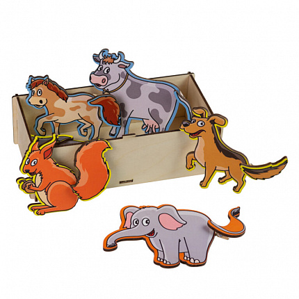 Игра с прищепками Найди хвост