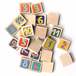 Игра деревянная МЕМО "Веселые числа"