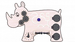 Бизиборд «Веселый носорог»