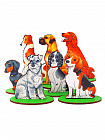 Игровой набор в коробке "Собаки охотничьи" (дерево)