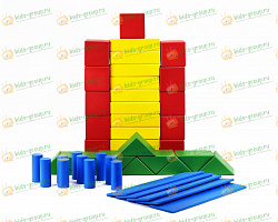 Конструктор детский "Строитель" напольный 46  элементов