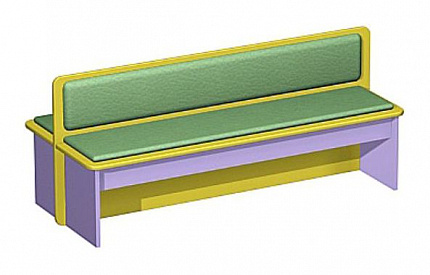 СКАМЕЙКА ДВУХСТОРОНЯЯ С МЯГКИМ СИДЕНЬЕМ