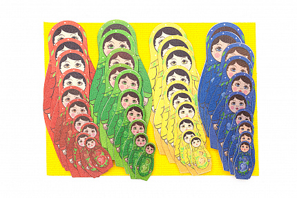 Цветные матрешки фетр (40дет)