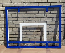 Щит баскетбольный тренировочный поликарбонат 10мм, 120х90см