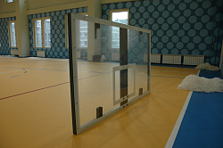 Щит баскетбольный игровой 180х105см поликарбонат 10мм на металлической раме