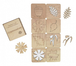 Трафареты в пенале "Растительный мир" (8 шт)