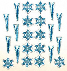 Набор магнитных карточек для устного счёта: "Снежинки и сосульки"