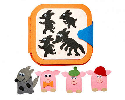 Дидактический коврик "Книжка-игралка "Три поросенка"