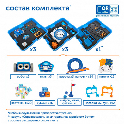 Безэкранное программирование с роботом Ботли с системой хранения
