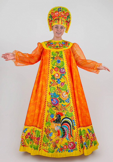 Костюм Осень Урожай для взрослого с короной