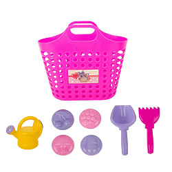 Песочный набор «Принцесса песочницы» (4 формочки, совок, грабли, леечка) У386