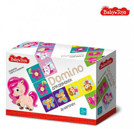 Домино "Для девчонок" Baby Toys