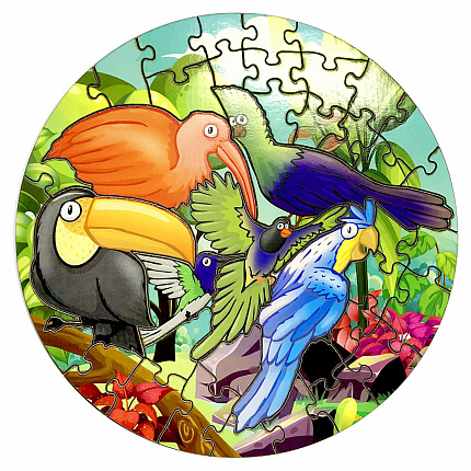Пазл Тропические птицы