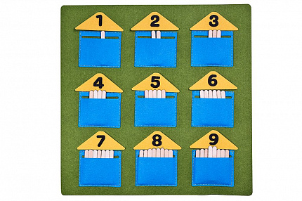 Дидактический коврик "Домики - считалки"