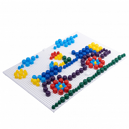 Пластмассовая мозаика для детей (240 элементов и 2 поля)