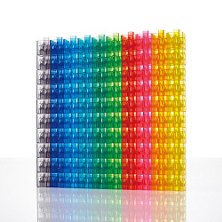 Прозрачные 2-х сантиметровые соединяющиеся кубики (100 шт)