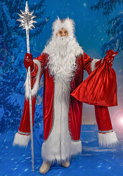 Костюм Деда Мороза Русский красный