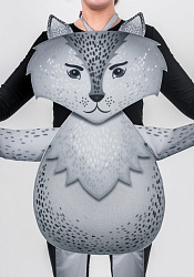 Волк ростовая кукла из фетра для взрослого / 130 см.