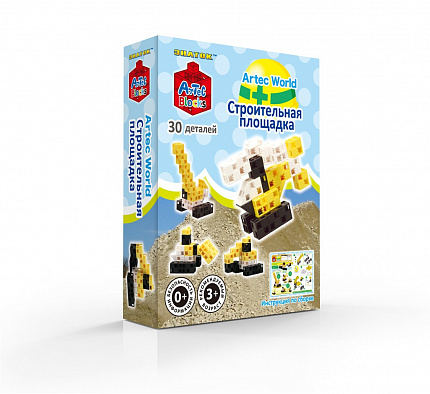 Конструктор ARTEC World "Строительная площадка" коробка 30дет. Знаток