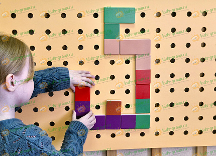 Настенная игра ЛОГИЧЕСКОЕ ДОМИНО цветное