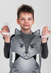 Волк ростовая кукла из фетра для детей / 100 см.