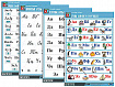 Комплект таблиц "Русский алфавит" (4 табл., формат А1, матовое ламинир.)