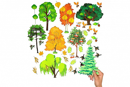 Деревья ДМ фетр  (58дет)