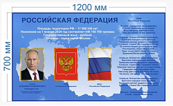 СТЕНД РОССИЙСКАЯ ФЕДЕРАЦИЯ 1200 Х 700