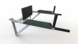 Брусья навесные со спинкой и подлокотниками на шведскую стенку