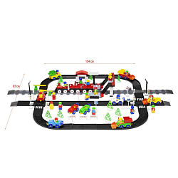 Конструктор с УМК. Набор Курс правил Дорожного движения  "Автодорога и ПДД для детей". Креатив
