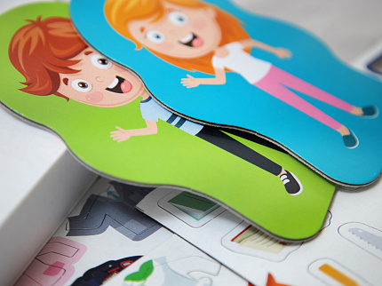 Игра магнитная «Одевашки. Профессии». Серия Магнитные истории