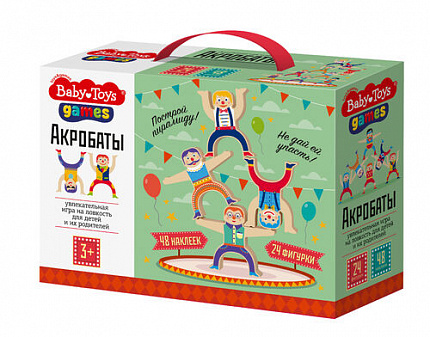 Игра настольная "Акробаты" Baby Toys games 24 шт