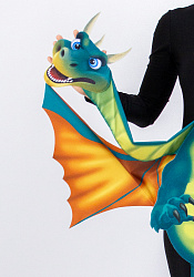 Змей Горыныч ростовая кукла из фетра для взрослого / 130 см