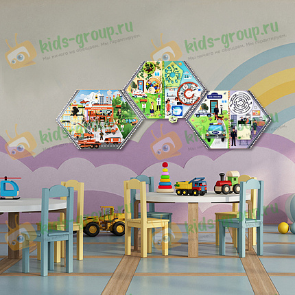 Комплект бизибордов настенных СЛУЖБЫ СПАСЕНИЯ