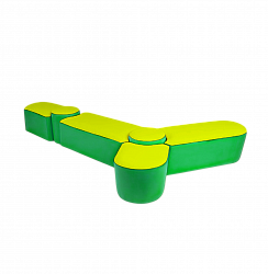 Комплект пуфов "Молекула" длинный стыковочный