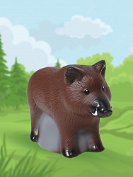 Набор Животные тайги и леса. Набор из 5 игрушек.