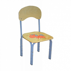 СТУЛ ДЕТСКИЙ "ЯШКА" (С РИСУНКОМ) РЕГУЛИРУЕМЫЙ ГР. 0-1/1-3