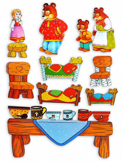 Сказки на магнитах "Три медведя"