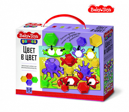 Игра настольная "Цвет в цвет" Baby Toys games