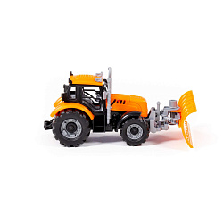 Трактор "Прогресс" с лопатой-отвалом инерционный (оранжевый) (в коробке)