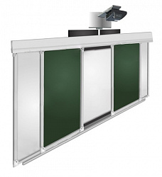 Рельсовая система 3000х1000(1500х1000) комби (боковые: мел, центр: маркер)