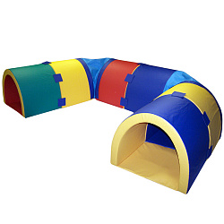 «Игровой лабиринт» 
8 секций с креплениями.
(мягкое дно)